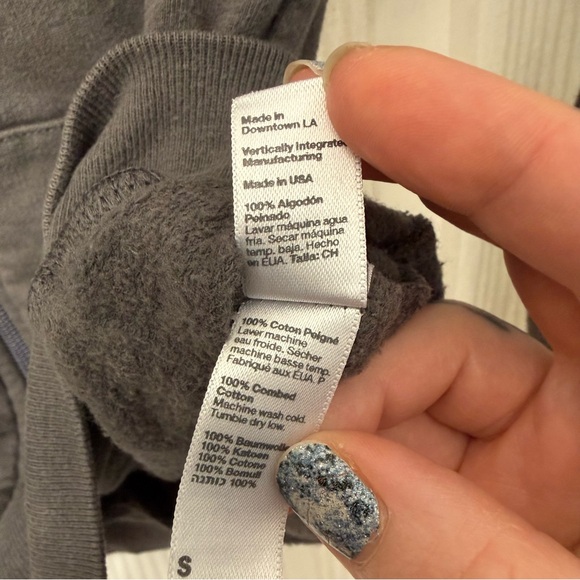 Vintage Y2K American Apparel Zip Up Track Hoodie - Picture 6 of 6